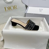 Dior23 silk diamond slippers – Replica