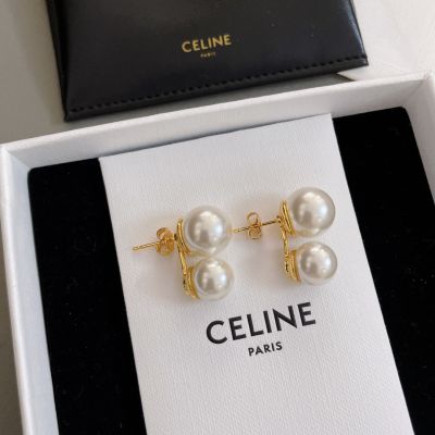 C Double Pearl Earrings – Replica