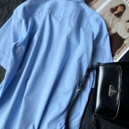 Prada Short-Sleeved Blue Shirt – Replica