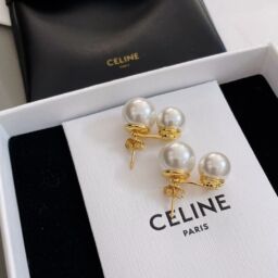 C Double Pearl Earrings – Replica