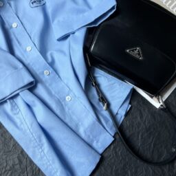 Prada Short-Sleeved Blue Shirt – Replica