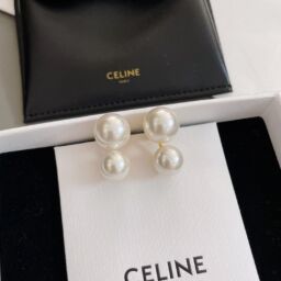 C Double Pearl Earrings – Replica