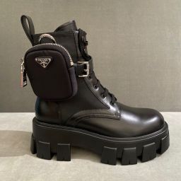 Prada Brushed Leather and nylon boots – Replica