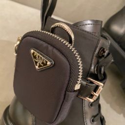 Prada Brushed Leather and nylon boots – Replica