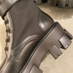 Prada Brushed Leather and nylon boots – Replica